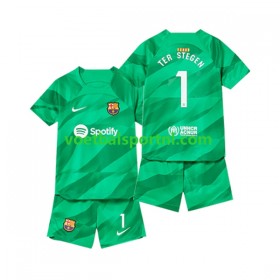 FC Barcelona Ter Stegen 1 Doelman Kind Thuis Tenue 2023-24